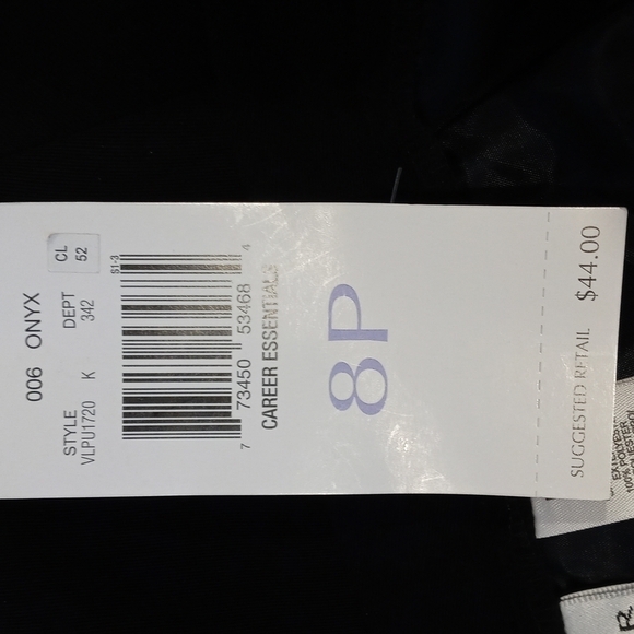 NWT Villager 8 petite black skirt with split - Picture 8 of 8